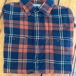 Bonobos Casual Blue and Orange Button Down Shirt